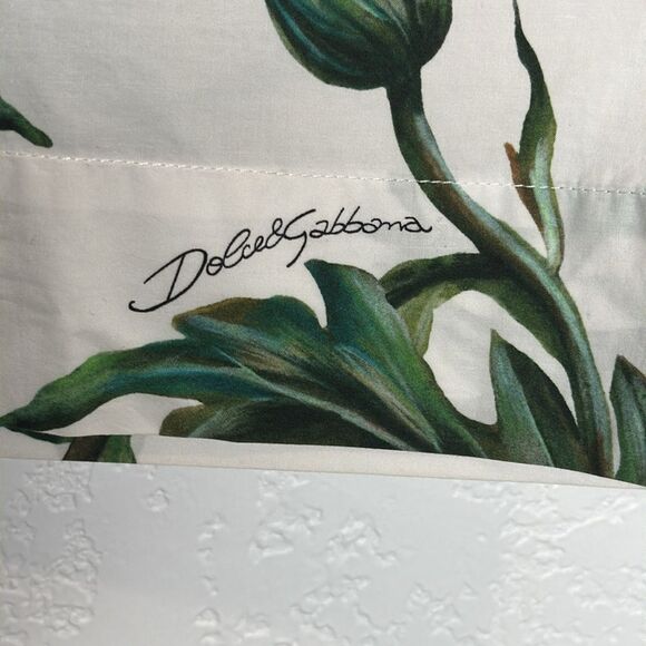 New Dolce& Gabbana Cap-Sleeve Poppy-Print Top Size IT 36 XS - Picture 5 of 13